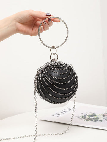 Clutch mit Strass-Kette