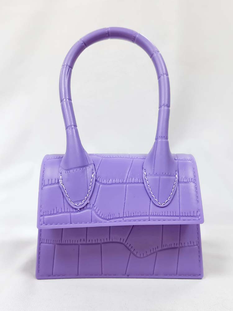 Bolso cuadrado de color liso