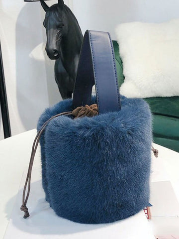 Fluffy Bucket Bag