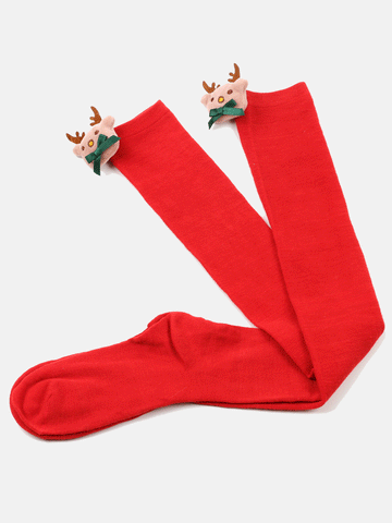 Weihnachts-Elch-Deko-Socken