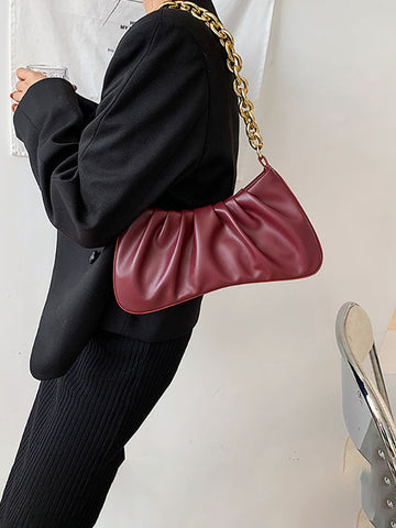 Bolso hobo sólido y suave