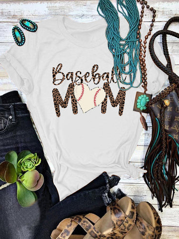 Camiseta de mamá de béisbol