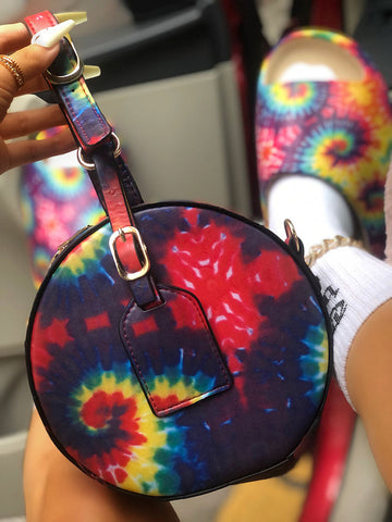 Bolso casual con efecto tie-dye