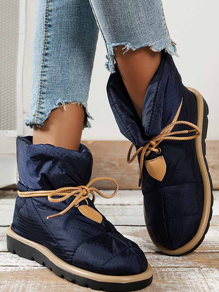 Keep Warm Lace Up Boots