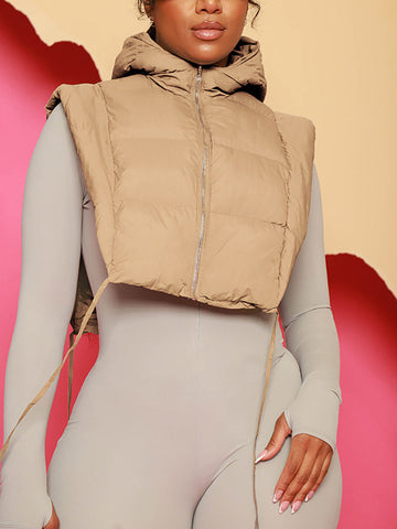 Hooded Puffy Vest