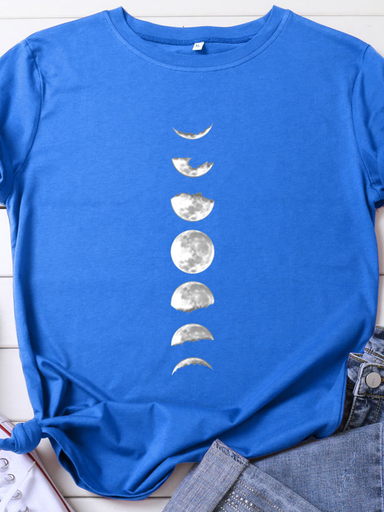 Camiseta del planeta lunar