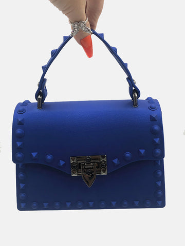 Jelly Rivet Decor Satchel