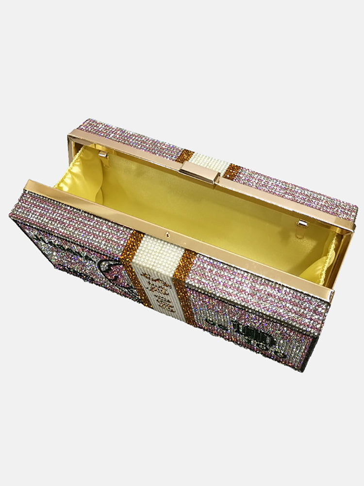 Strass-Box-Tasche