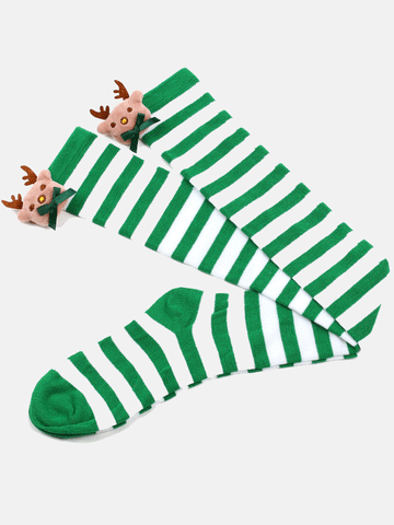 Weihnachts-Elch-Deko-Socken