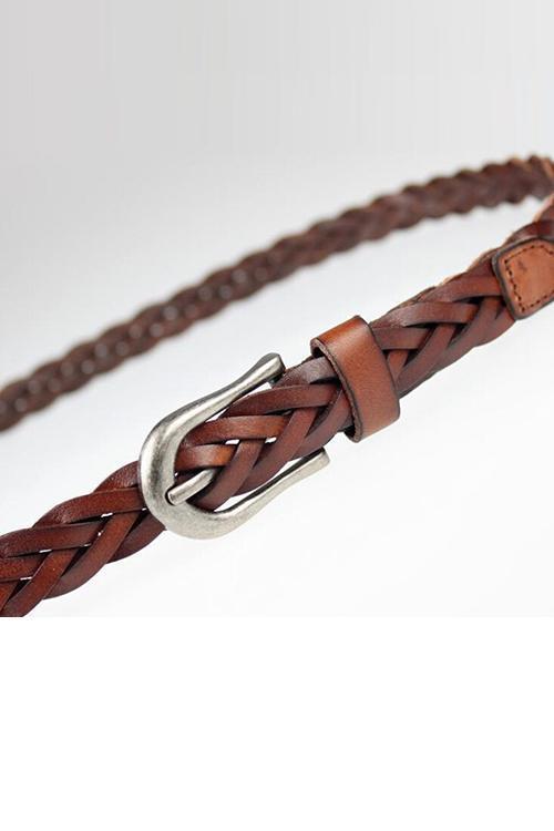 Braid Leather Belt