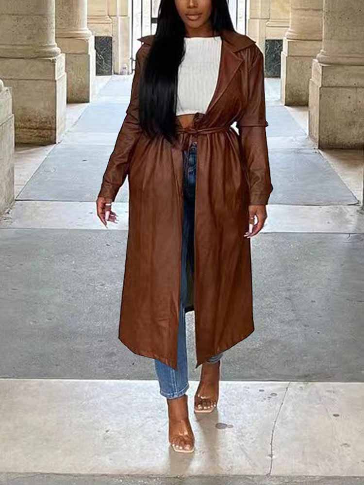 Lapel Belt Coat