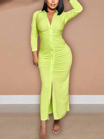 Ruched Maxi Dress