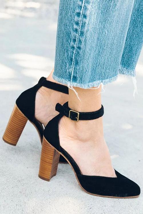 Topline Stacked Heels