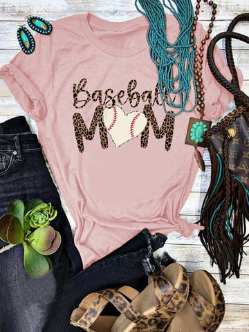 Camiseta de mamá de béisbol