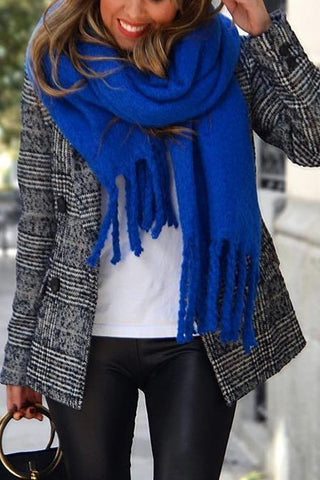 Solid Tassels Scarf