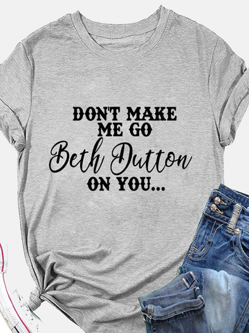 Camiseta de Beth Dutton On You