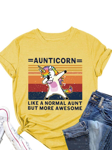 Aunticorn Casual Tee