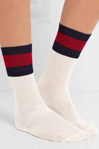 Color Block Stripe Socks