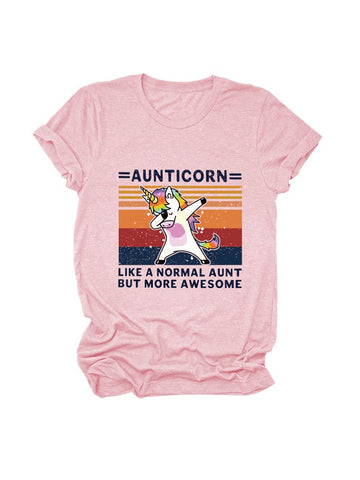 Tantecorn Lässiges T-Shirt