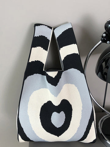 LOVE Herzmuster Häkeltasche