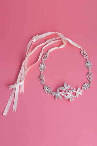 Flower Pearl Hair Headband