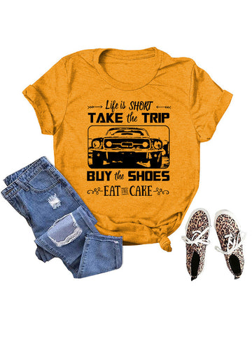 Camiseta informal Take The Trip