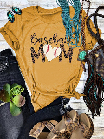 Camiseta de mamá de béisbol