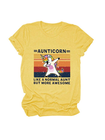 Tantecorn Lässiges T-Shirt