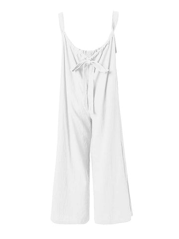 Sleeveless Wide Leg Overall