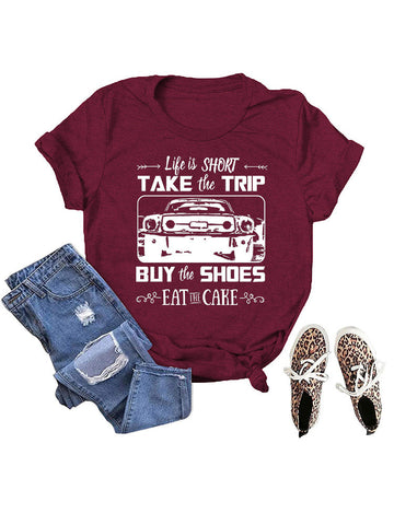 Camiseta informal Take The Trip