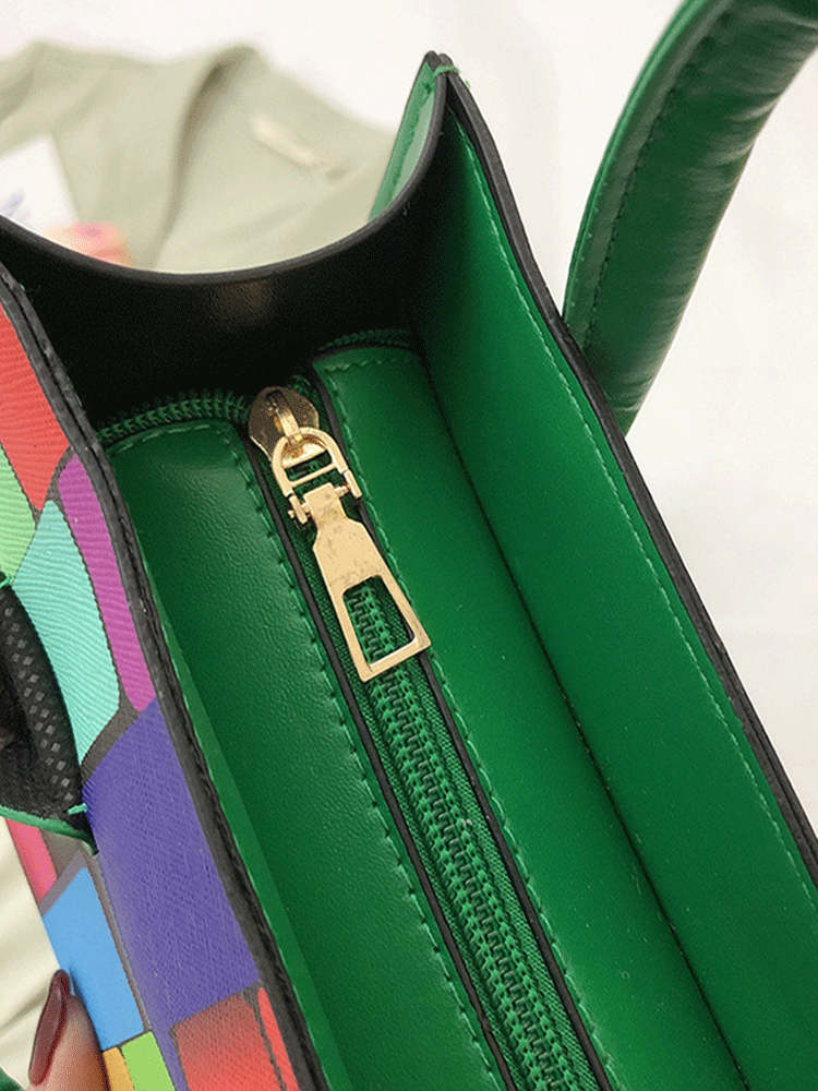 Colorblock Square Bag