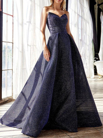 V Neck Slit Tube Gown