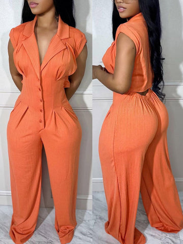 Jumpsuit mit Cut-Out am Rücken