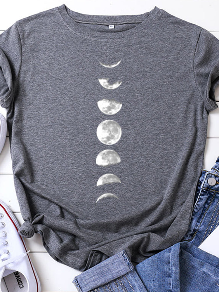 Camiseta del planeta lunar