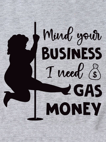 Camiseta de dinero para gasolina