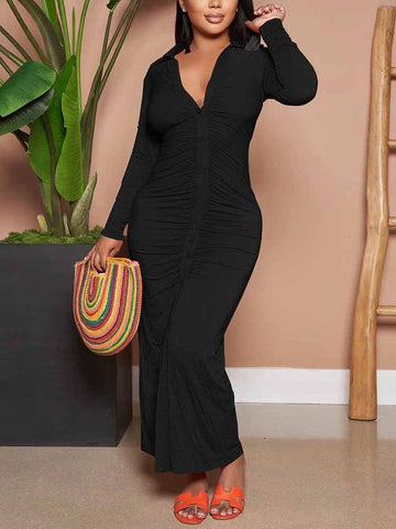 Ruched Maxi Dress