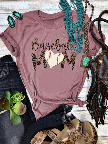 Camiseta de mamá de béisbol