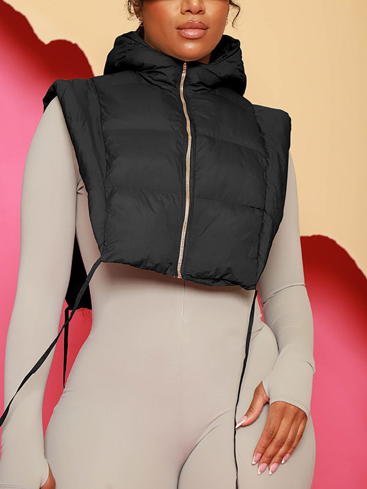 Hooded Puffy Vest