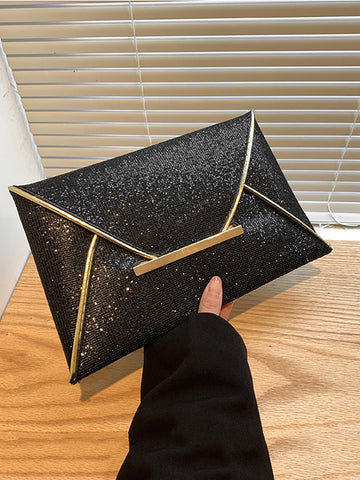 Bling Sequin Decor Clutch Bag