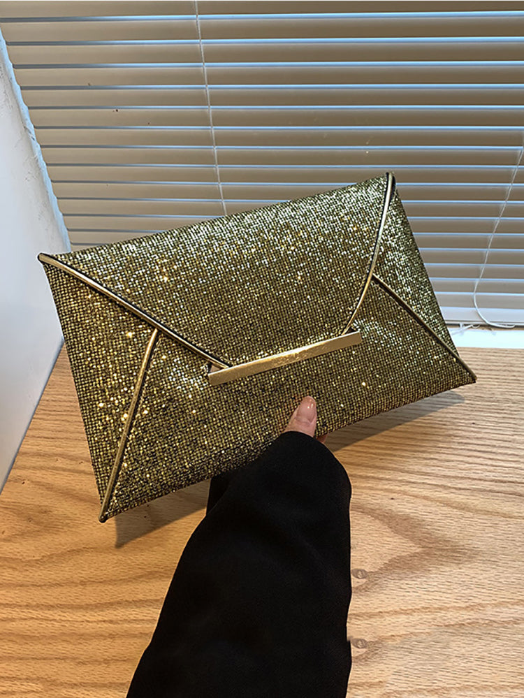 Bolso de mano con decoración de lentejuelas brillantes