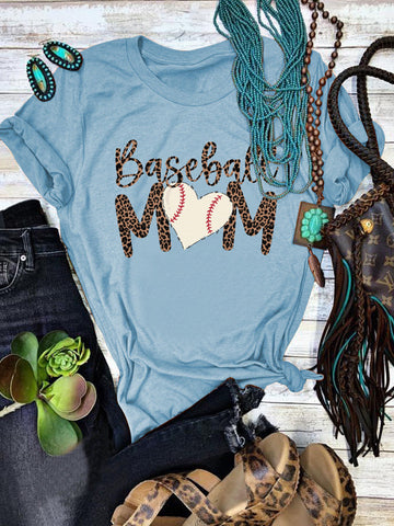 Camiseta de mamá de béisbol