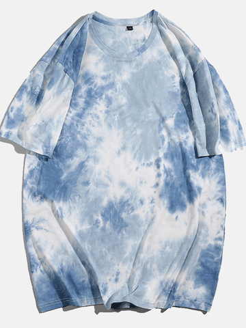 Camiseta casual con efecto tie-dye