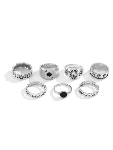 7Pcs Poker Ring