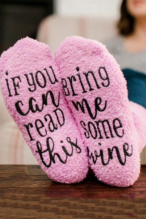 Bring Me Some Wine Socks