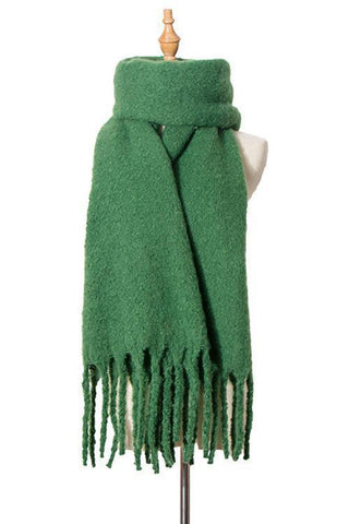 Solid Tassels Scarf