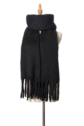 Solid Tassels Scarf