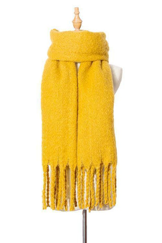 Solid Tassels Scarf