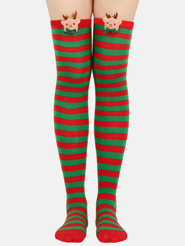 Weihnachts-Elch-Deko-Socken