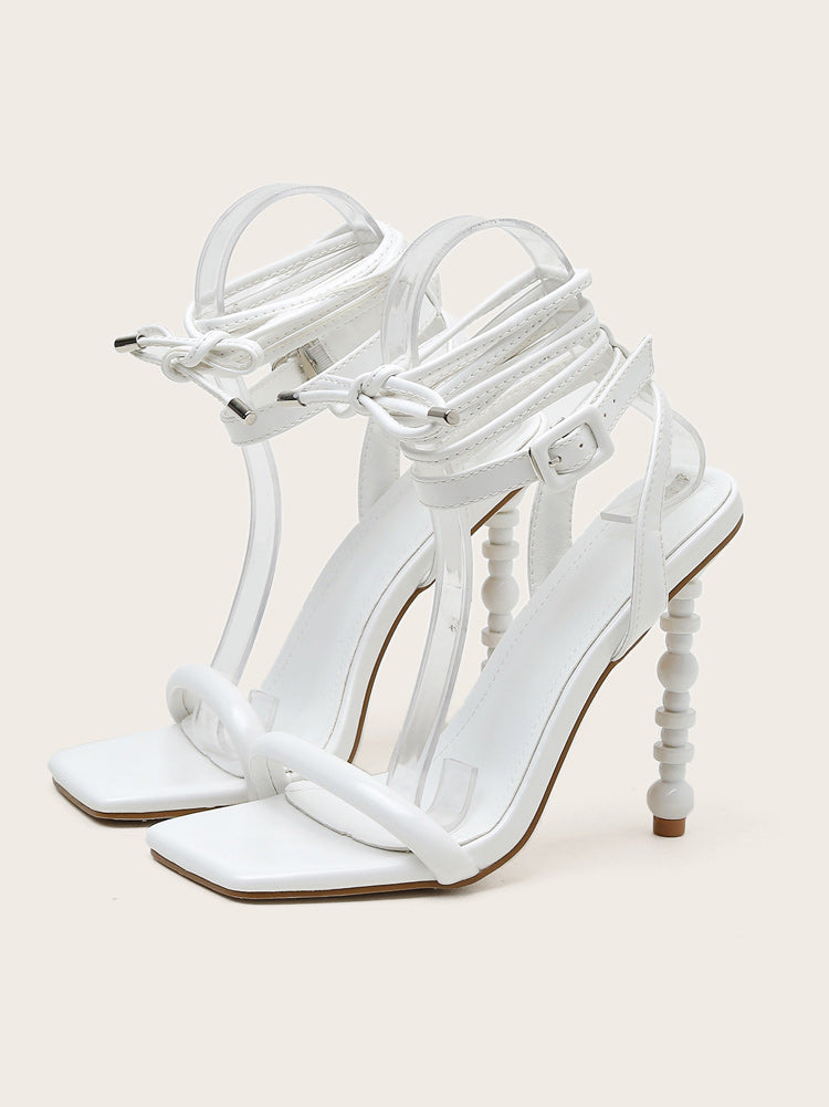 Lace-up Buckle Stiletto Heels