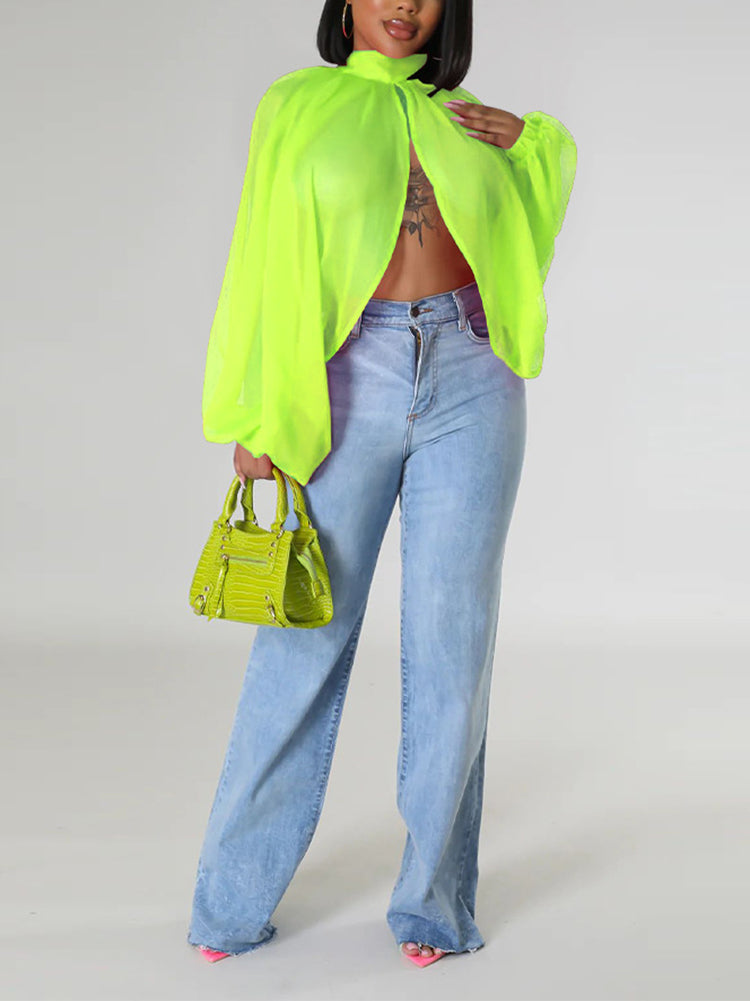 Chiffon Slit Top